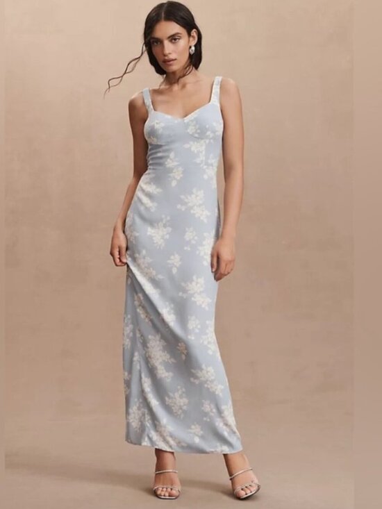Reformation Dresses & Skirts - Reformation Light Blue Floral Maxi Dress